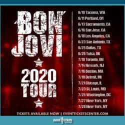 Jon Bon Jovi's upcoming tour dates